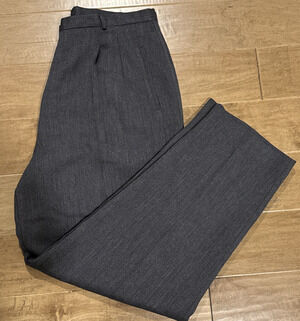 VTG 90s Hunt Club Gray Pleated Trousers Women's size 18 wool blend slacks